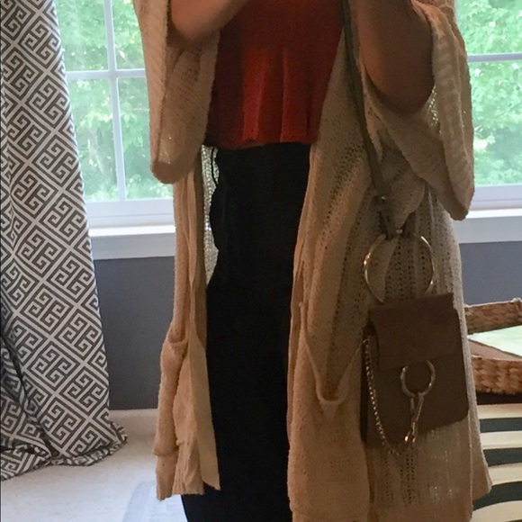 Chloe Faye Small Suede and Leather Bracelet Bag - Picture 5 of 5